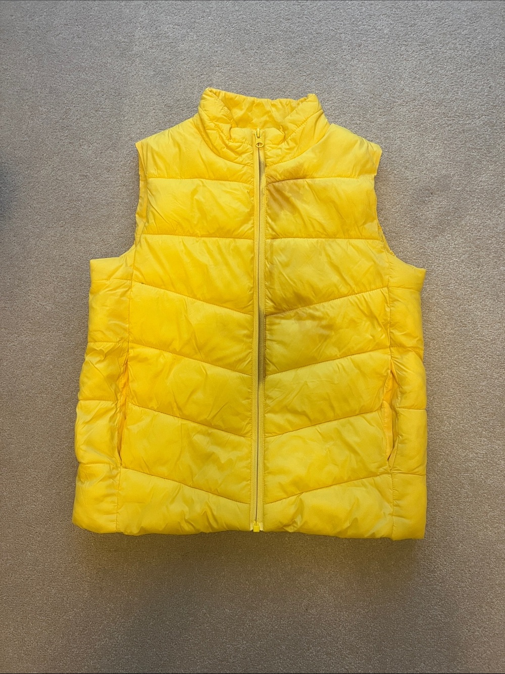 George Yellow Quilted Puffer Vest